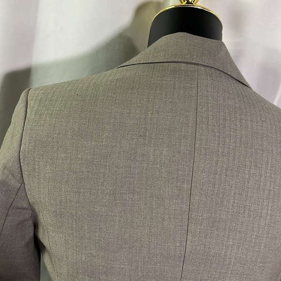 BCBGeneration Gray Classic Button Front Wool Blend Blazer - Picture 11 of 16